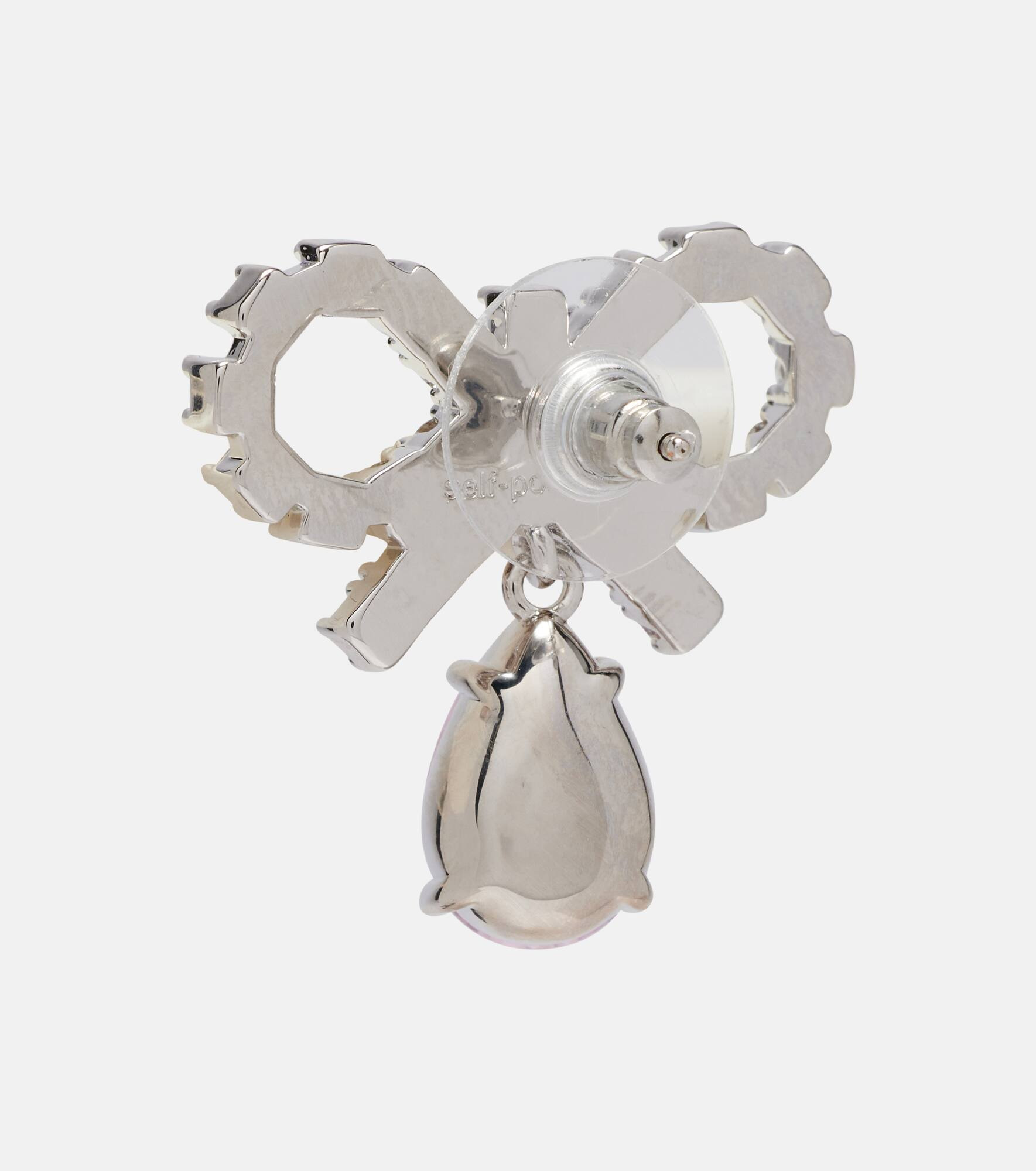 Micro Bow embellished earrings - 5