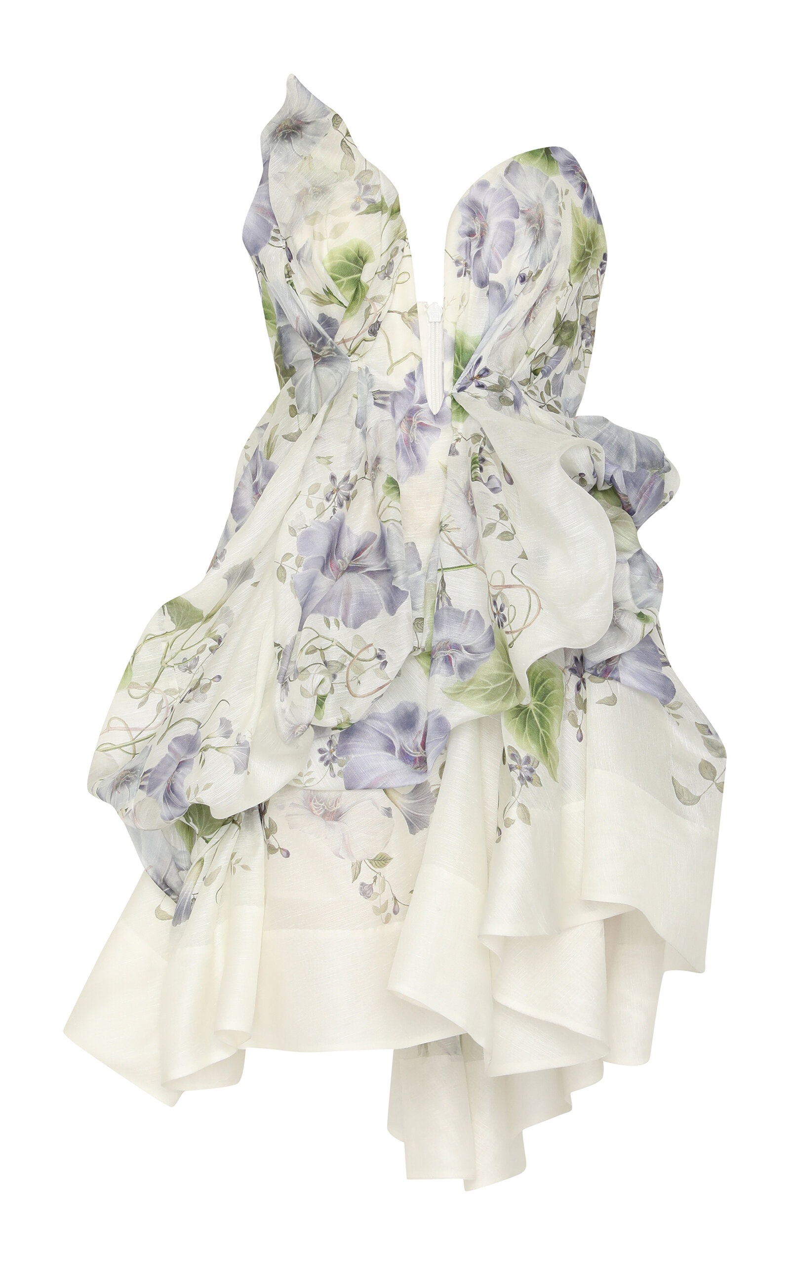 Natura Ruffled Silk Mini Dress multi - 1