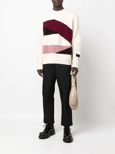 Studio Nicholson bouclé crew neck jumper outlook