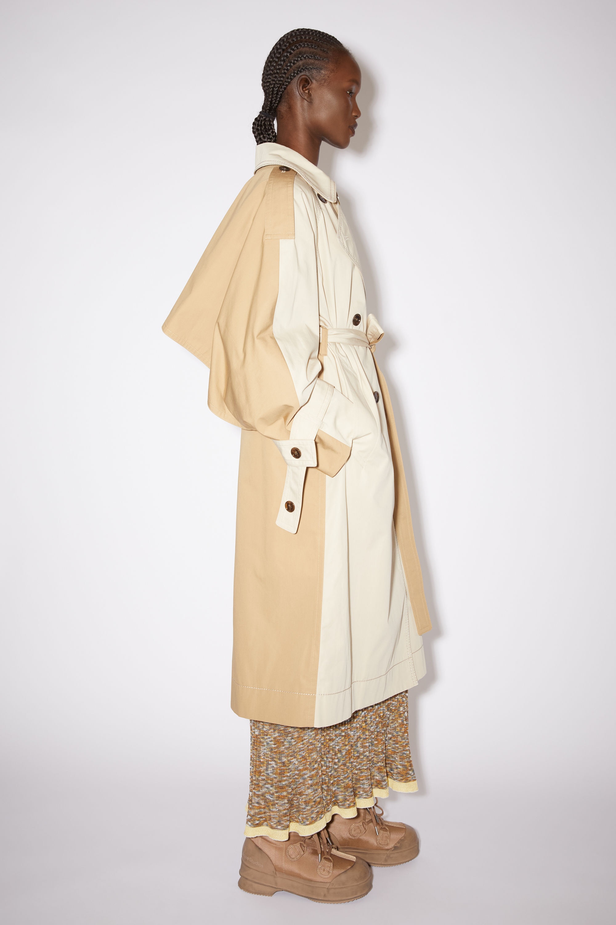 Cotton trench coat - Beige - 4