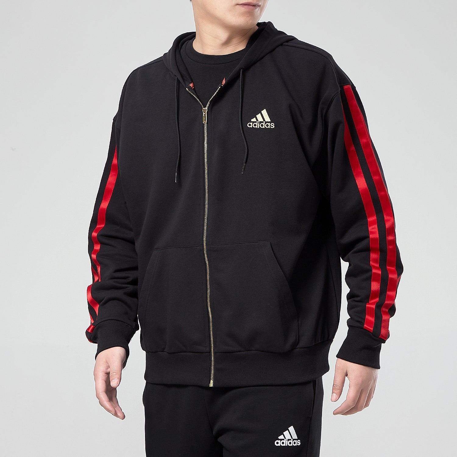 adidas Cny Inline Fz hooded Long Sleeves Black GV0740 - 3