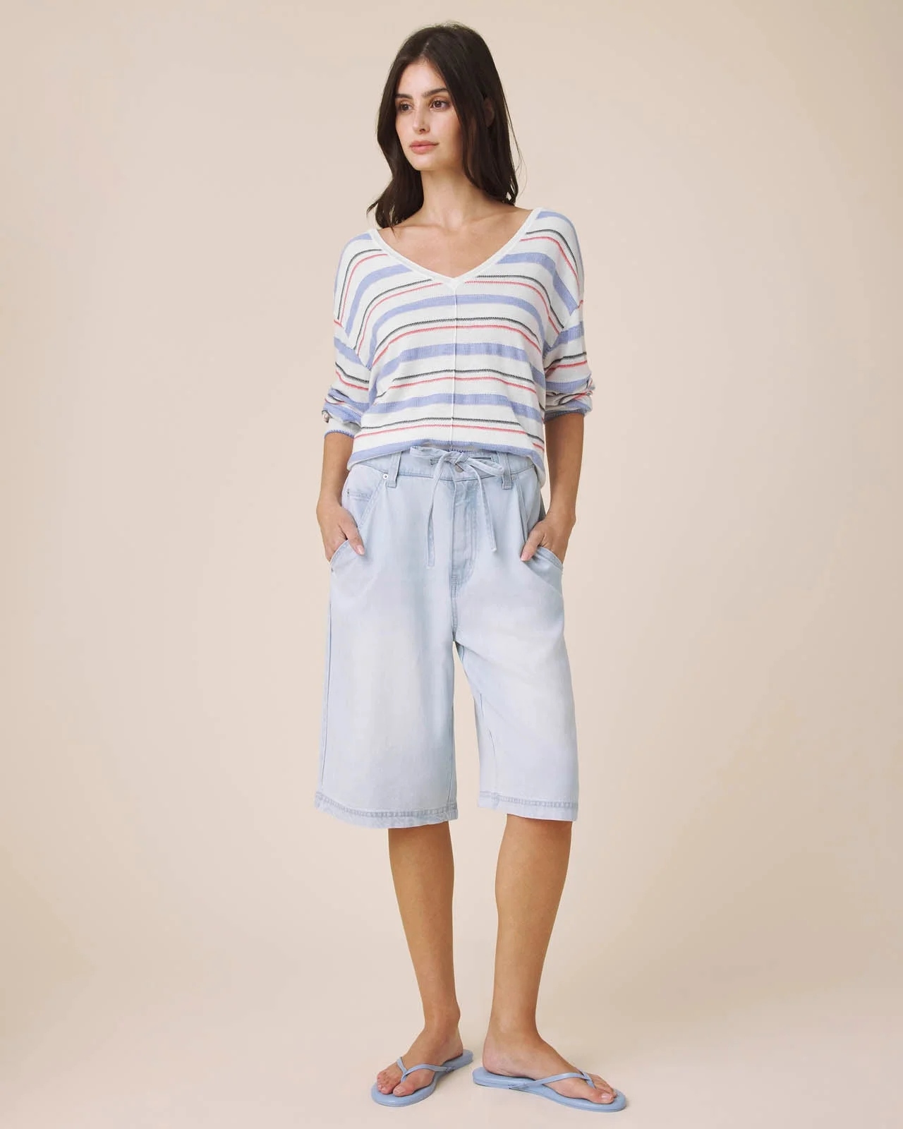 Erica Stripe Sweater - 1