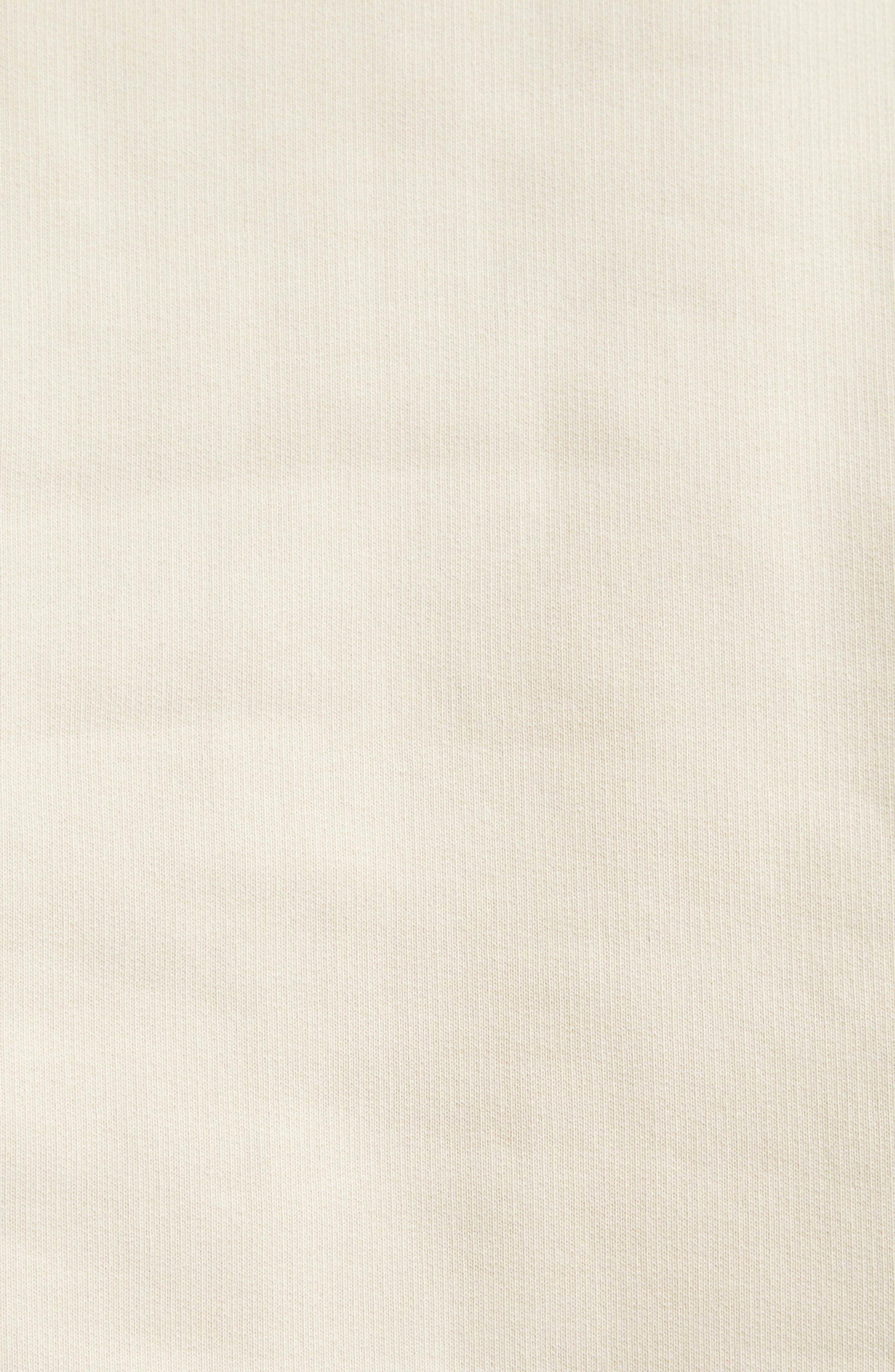 Jacquemus The Gros Grain Cotton Fleece Zip Sweatshirt in Beige at Nordstrom - 7
