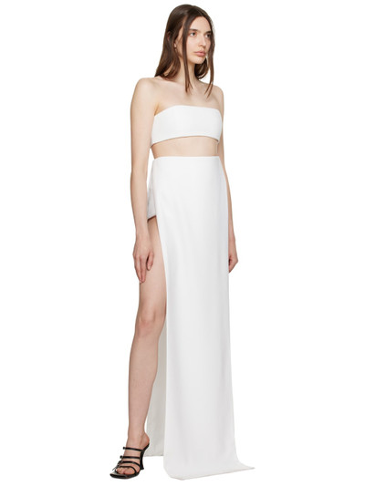 MÔNOT White Vented Maxi Skirt outlook