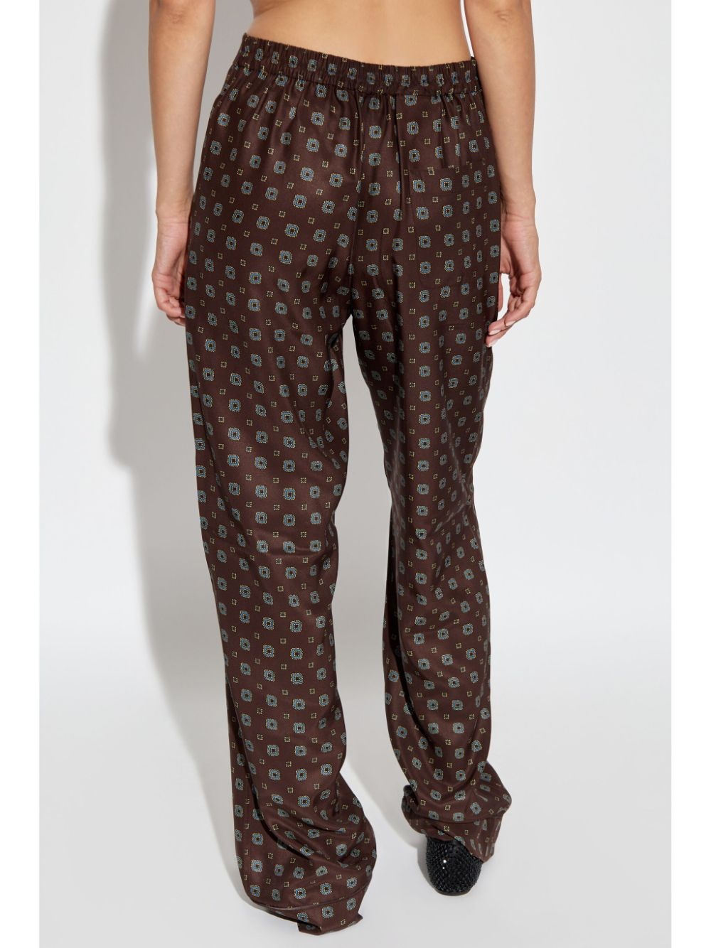 geometric-print trousers - 4