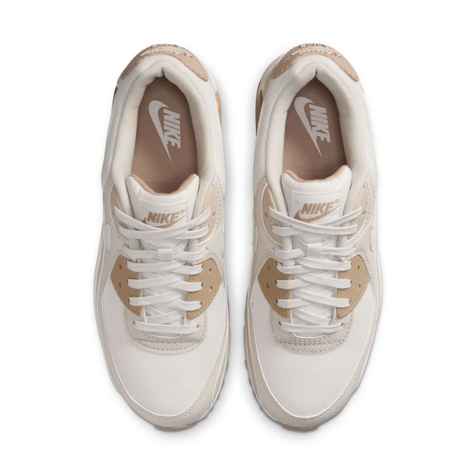 (WMNS) Nike Air Max 90 'Phantom Light Orewood Brown' DH8010-004 - 4