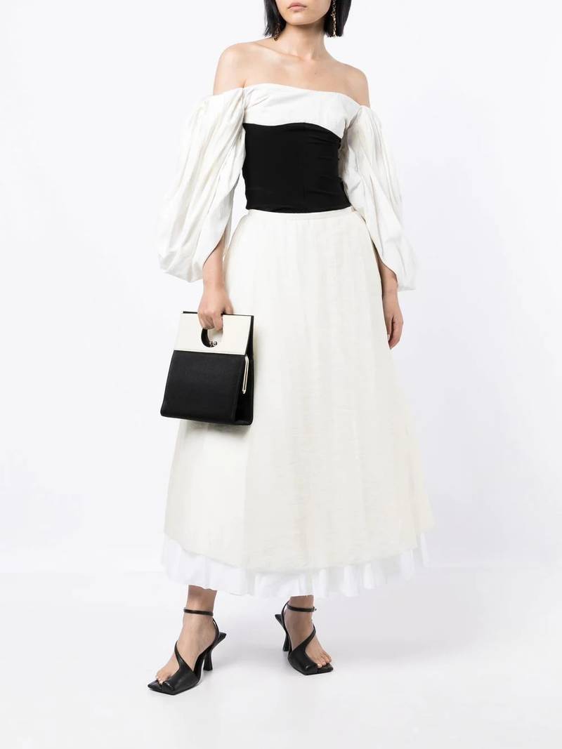KHAITE Luca A-line midi skirt outlook