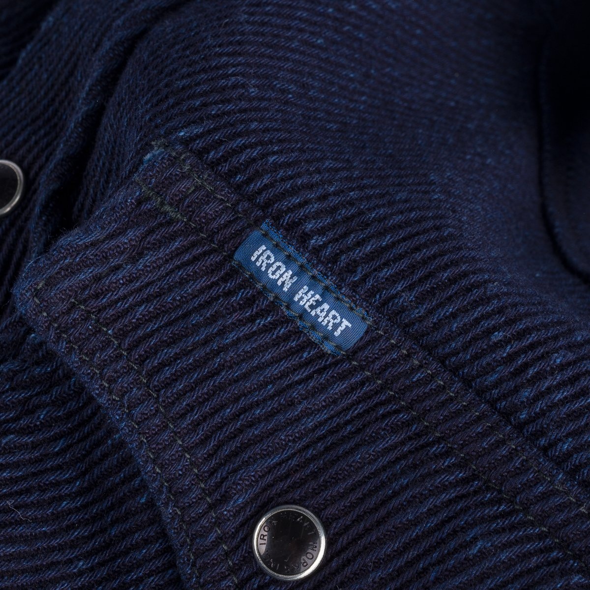 IHSH-208-IND 14oz Kersey Western Shirt Indigo - 4
