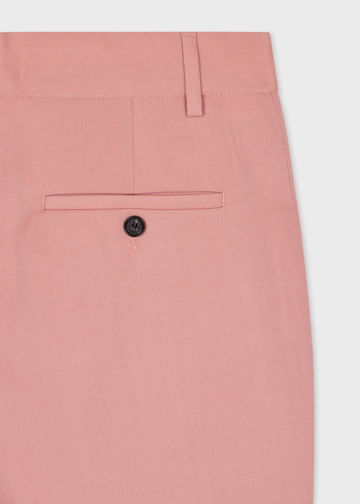 Women's Slim-Fit Dusky Pink Wool Trousers - 2