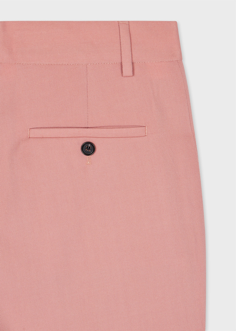 Paul Smith Women's Slim-Fit Dusky Pink Wool Trousers outlook