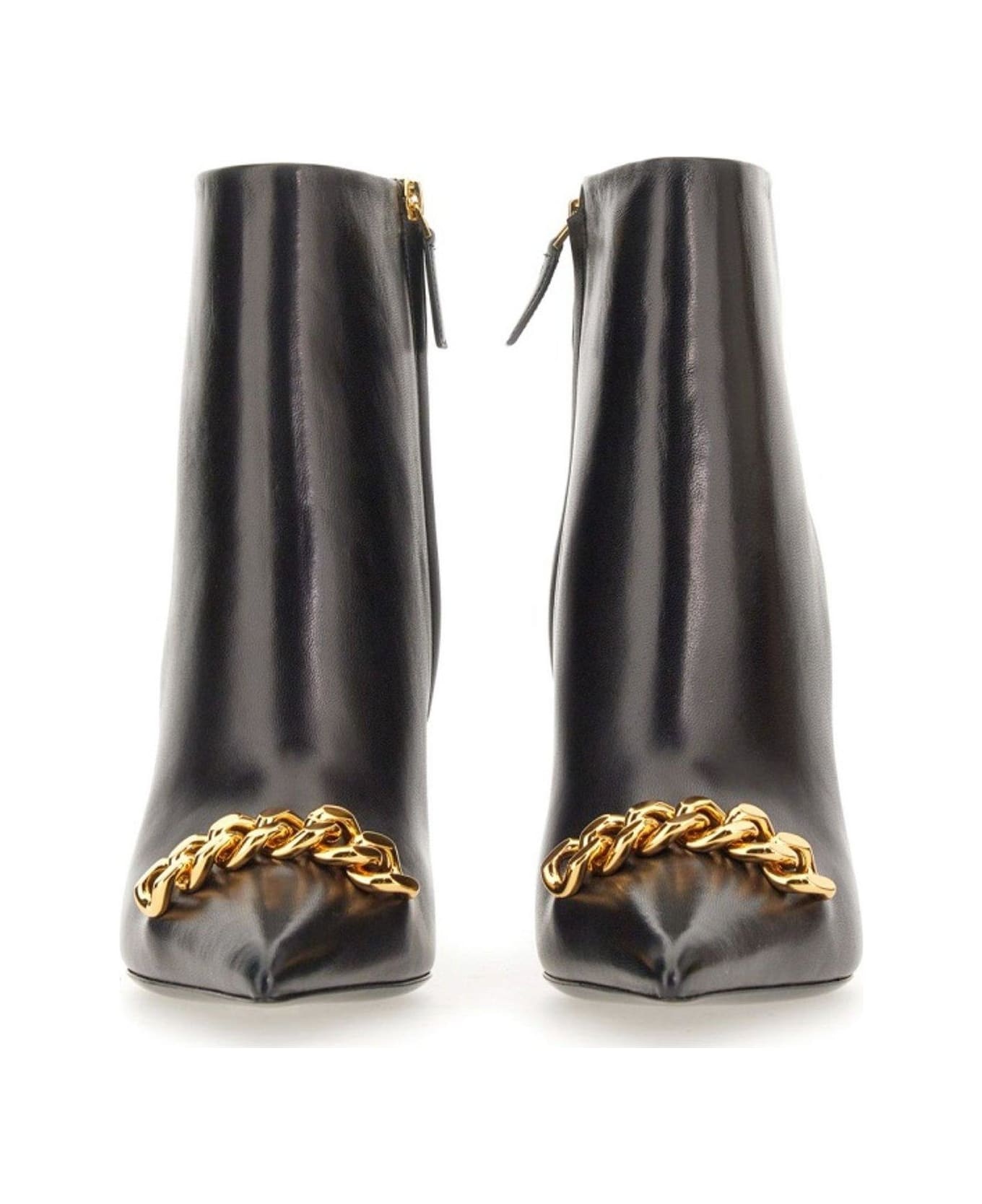Chain-linked Stiletto-heel Boots - 2