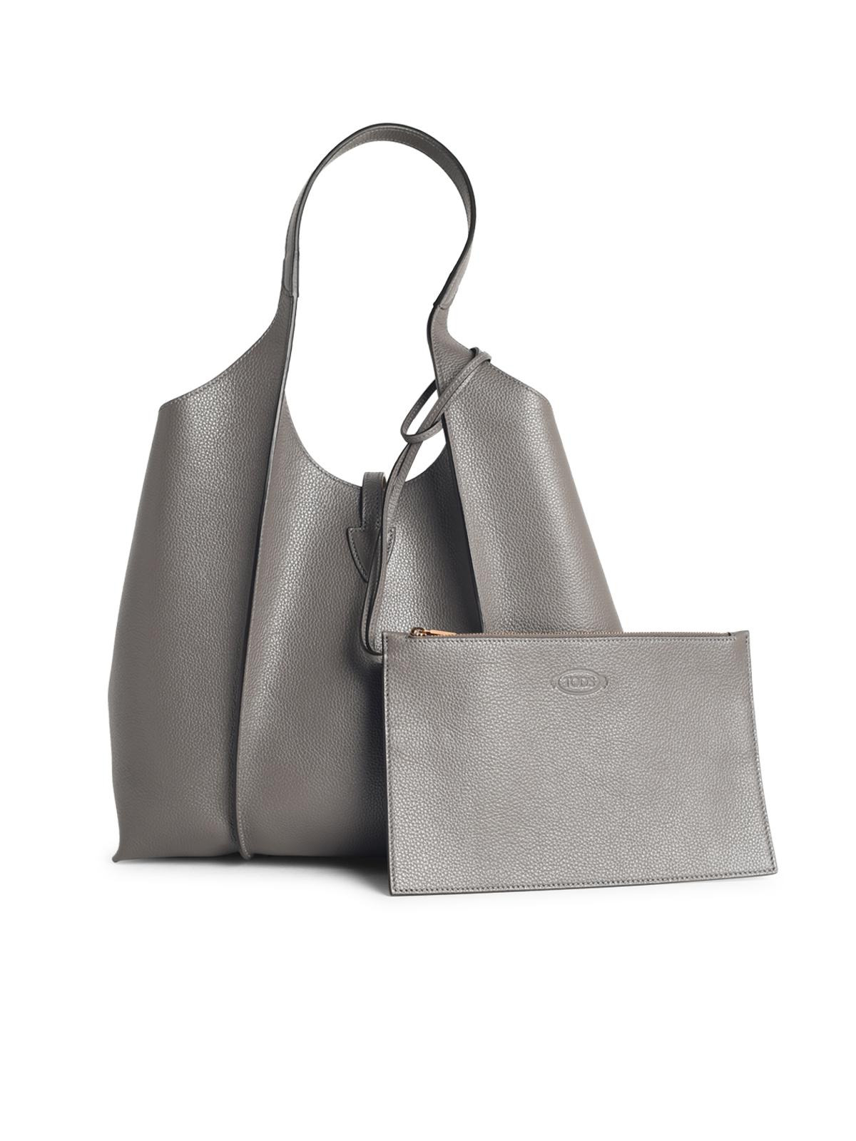 Tod's Gray Leather Bag Women - 3