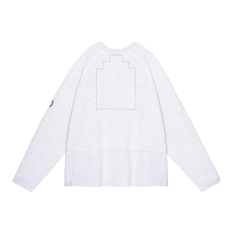 Cav Empt CAV EMPT HALF PANEL RIB CREW NECK 'GREY' outlook