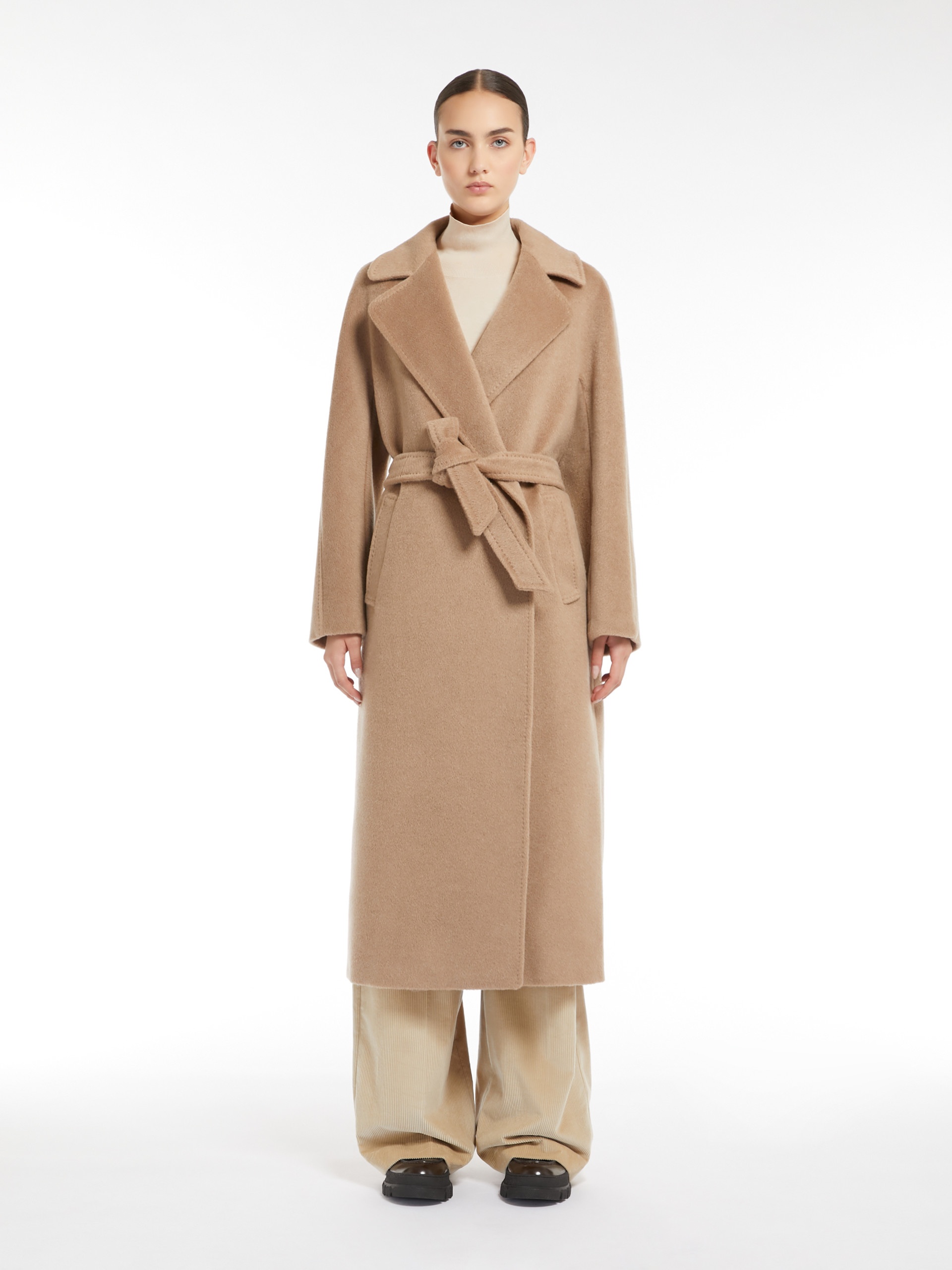 TEMPERA Wool and alpaca robe coat - 3