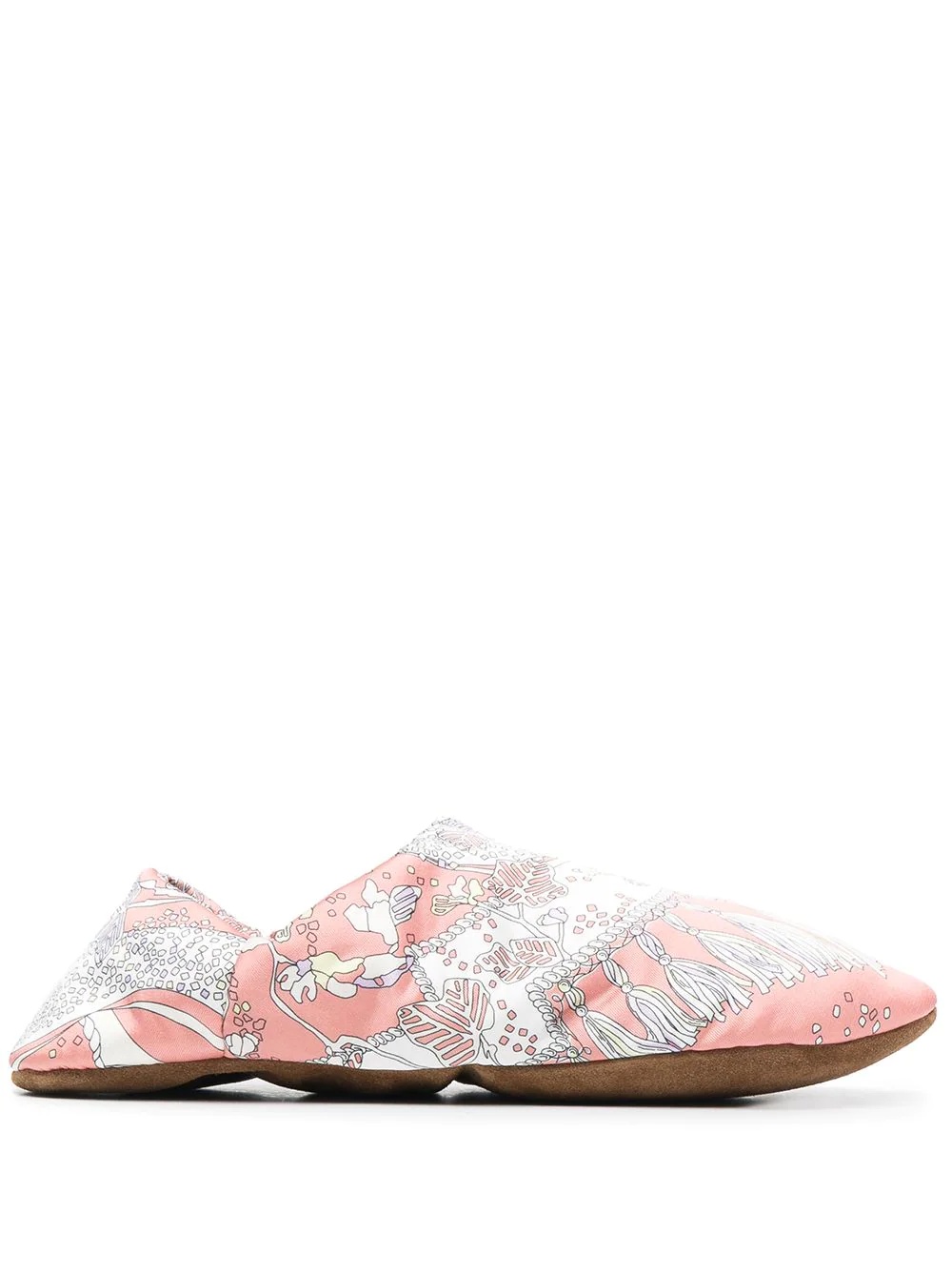 Rugiada print travel slippers - 2