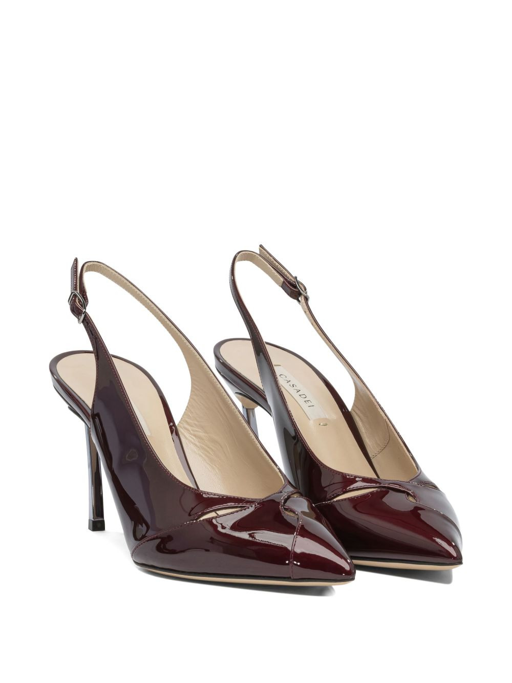 80mm Samurai Blade slingback patent-leather pumps - 2
