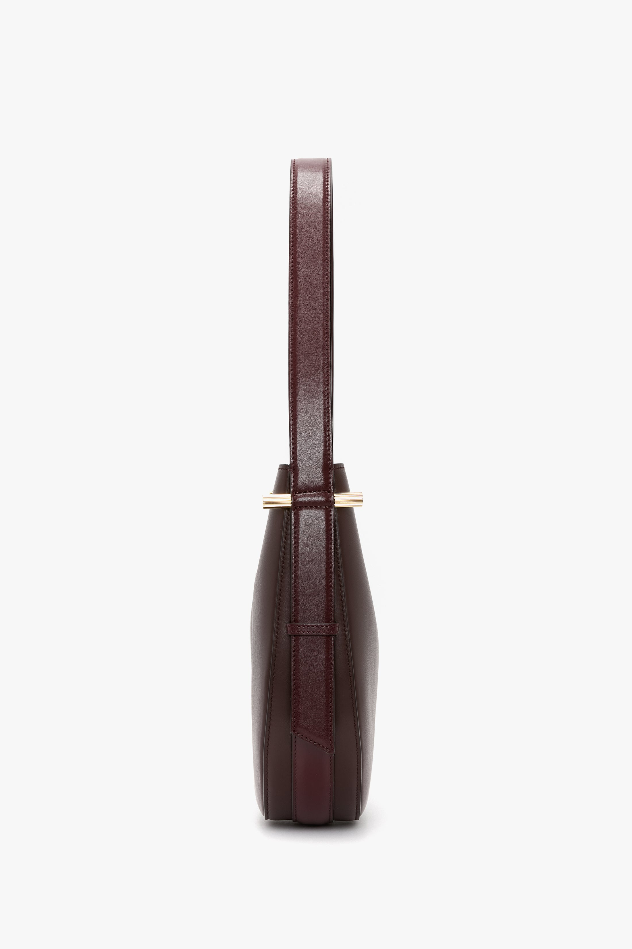 Dia Hobo Bag In Burgundy Smooth Leather - 4