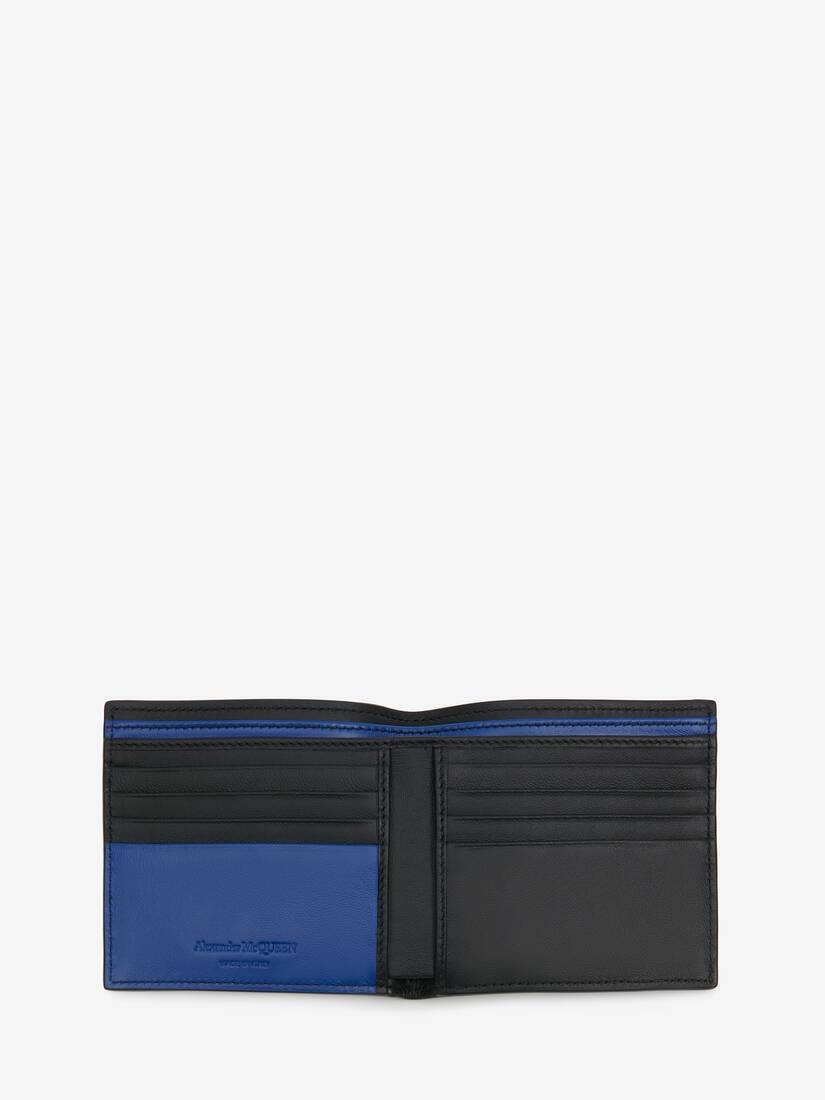 Men's McQueen Graffiti Billfold Wallet in Black - 4