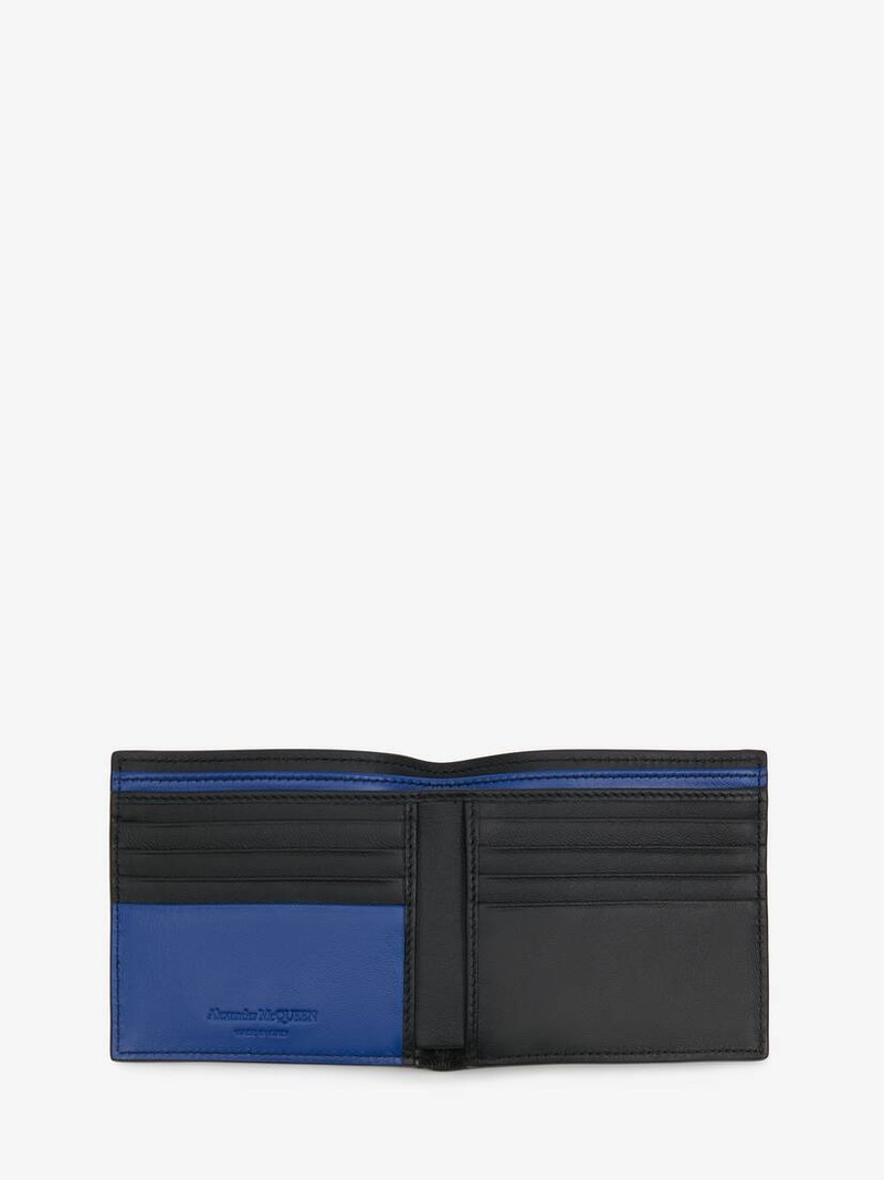 Alexander McQueen Men's McQueen Graffiti Billfold Wallet in Black outlook