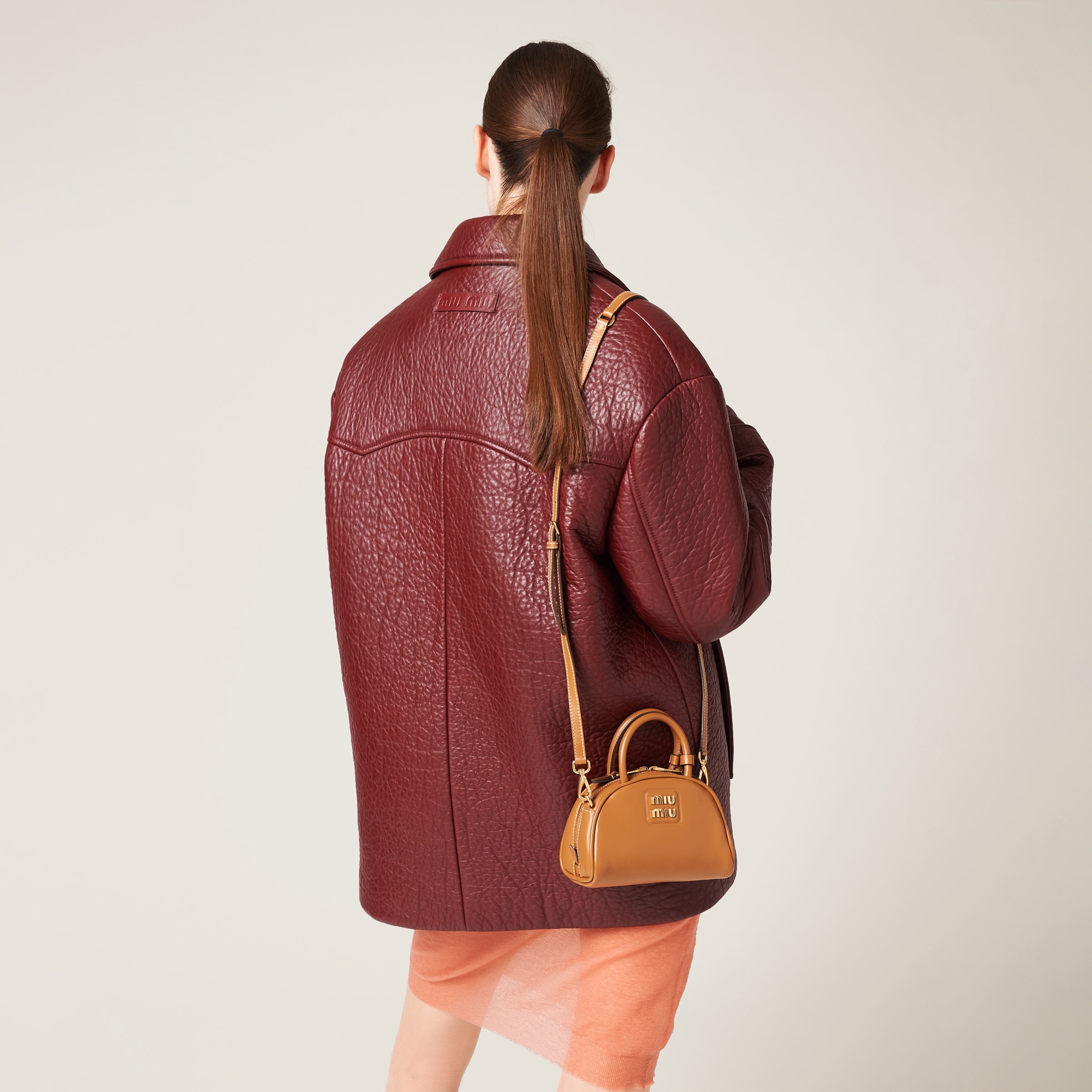 Leather top-handle bag - 4