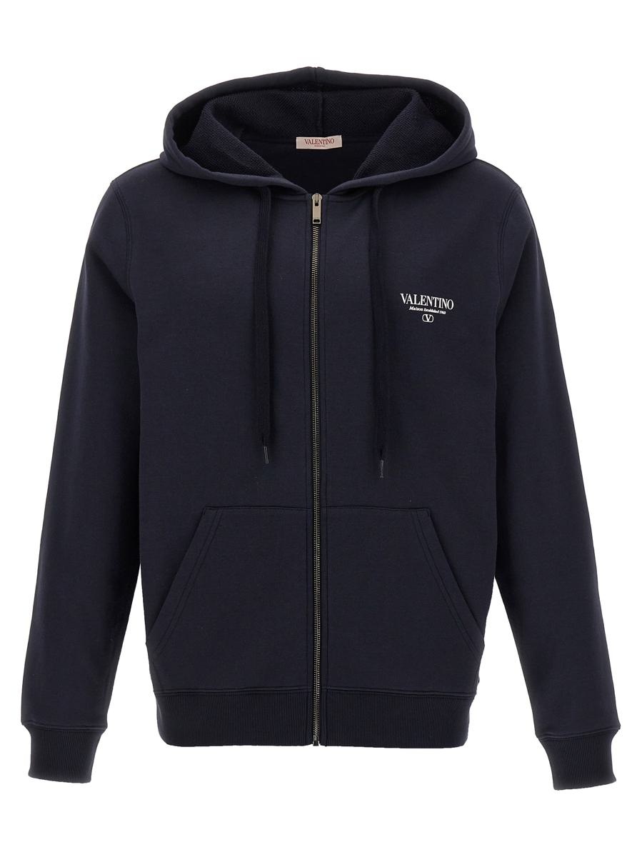 Valentino Garavani VALENTINO GARAVANI VALENTINO LOGO PRINT HOODIE - 1