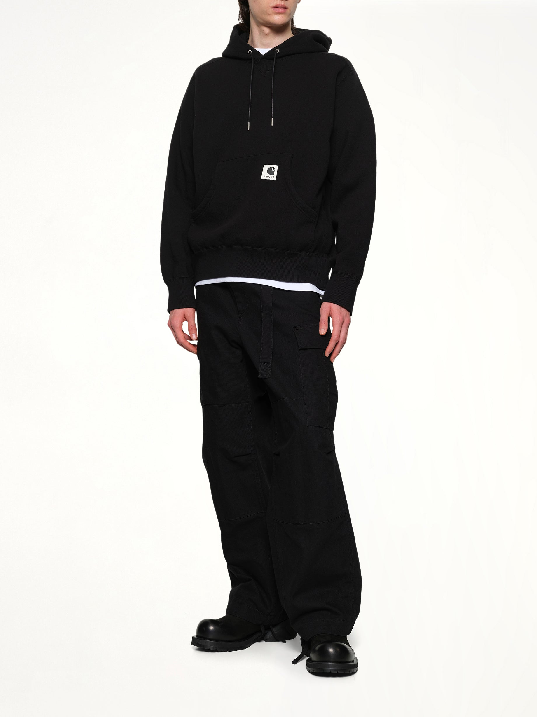 Carhartt WIP Cotton Jersey Hoodie in Black - 4