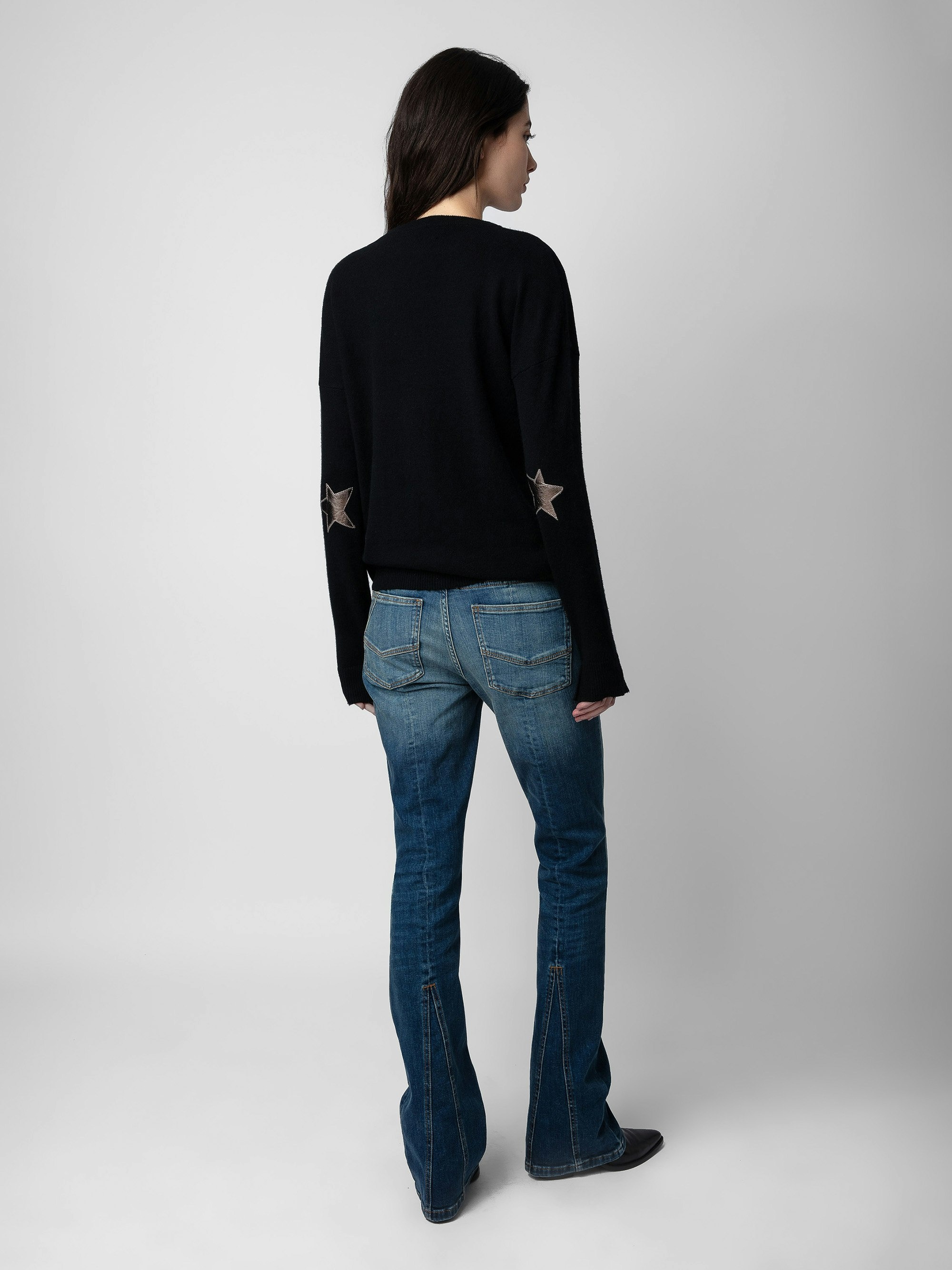 Cici Patch Cashmere Sweater - 3