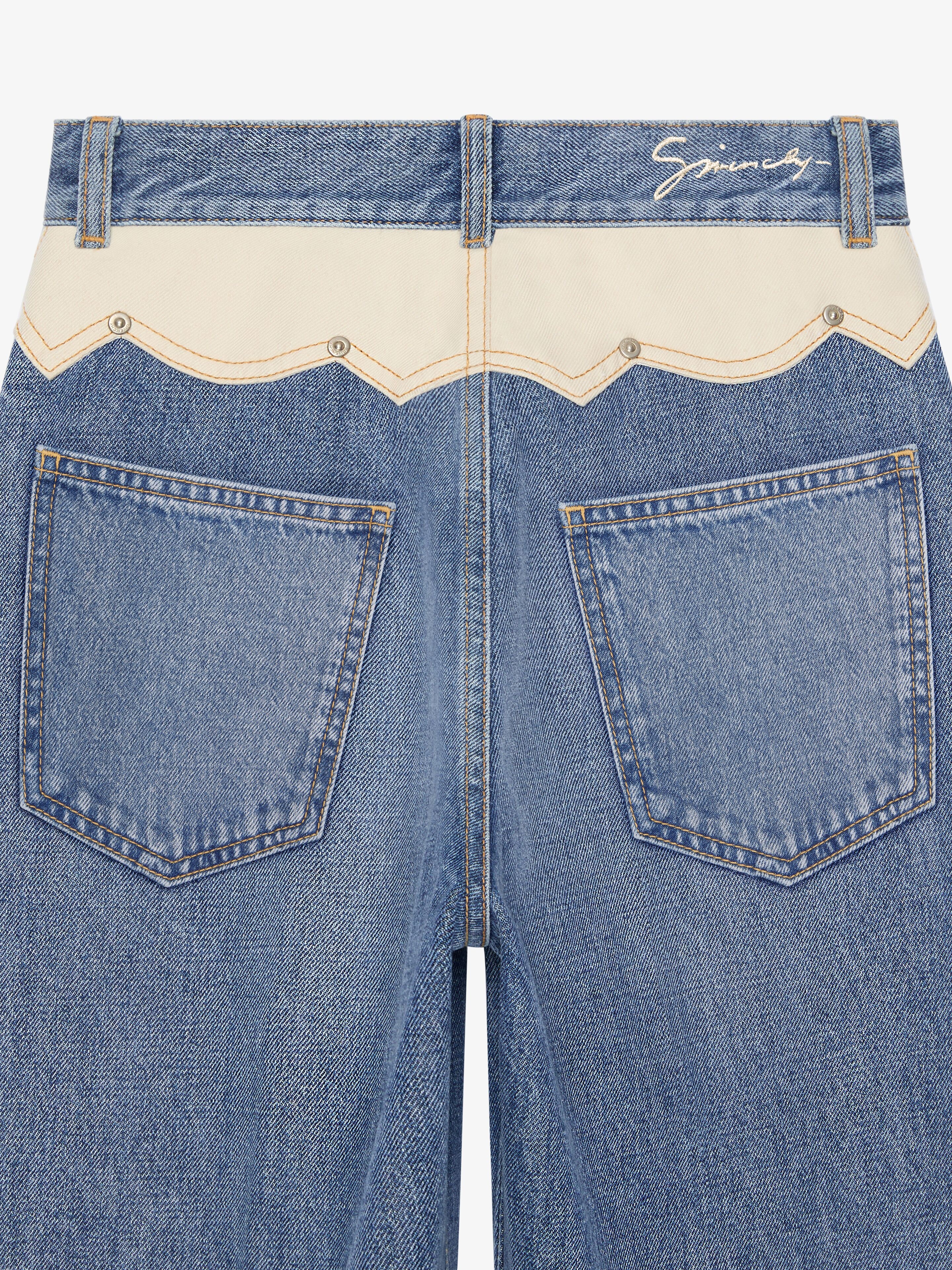 SLIM FIT JEANS IN DENIM WITH YOKE - 4