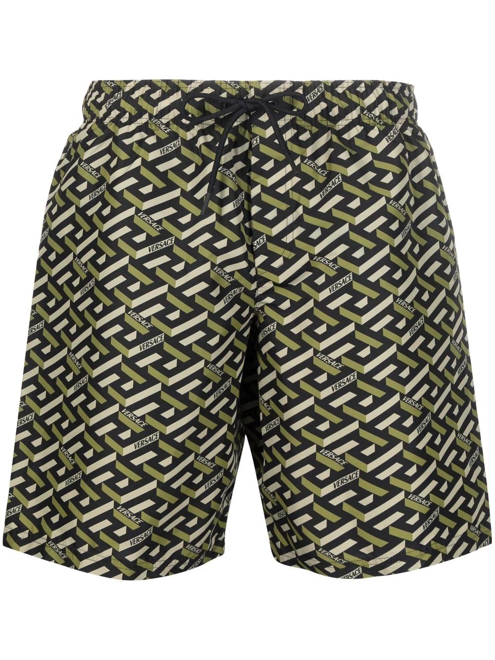 Greca logo-print swim shorts - 1