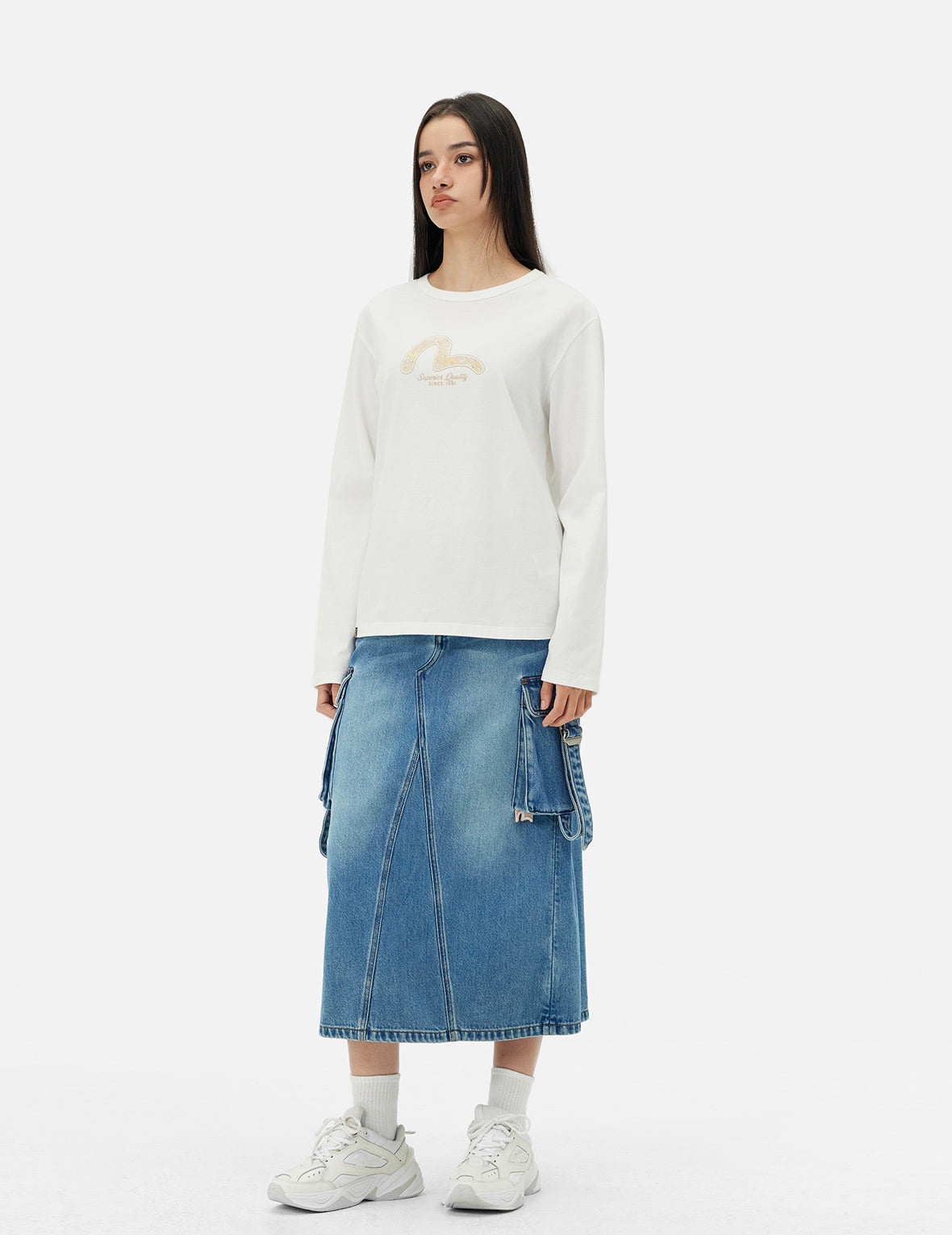 Seagull Foil Print with Studs Regular Fit T-shirt - 3