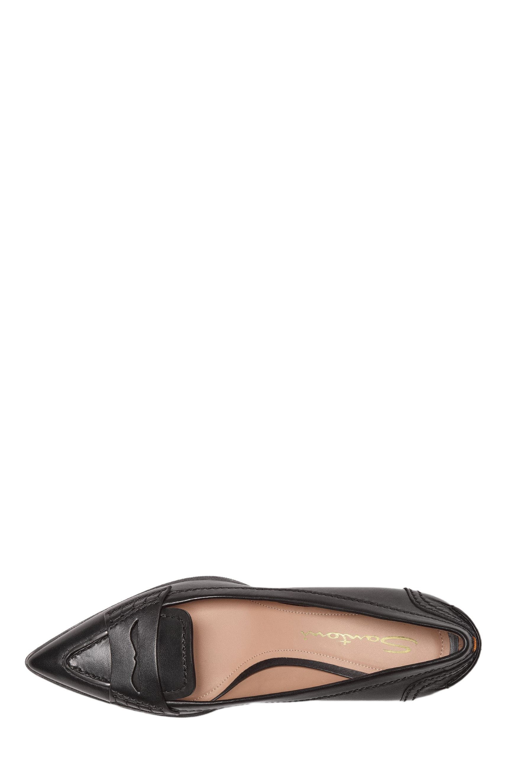 Santoni Women's  leather mid-heel pump in Black at Nordstrom - 3