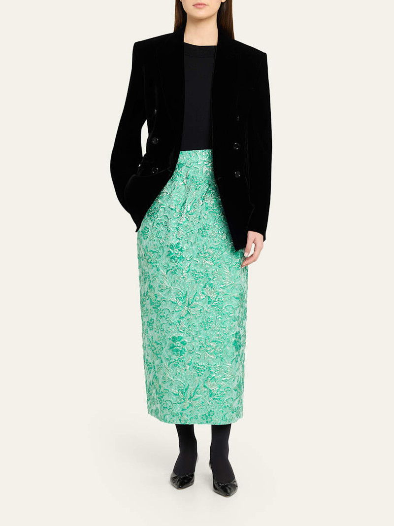 WILLY CHAVARRIA Tubo Cloque Pencil Skirt outlook