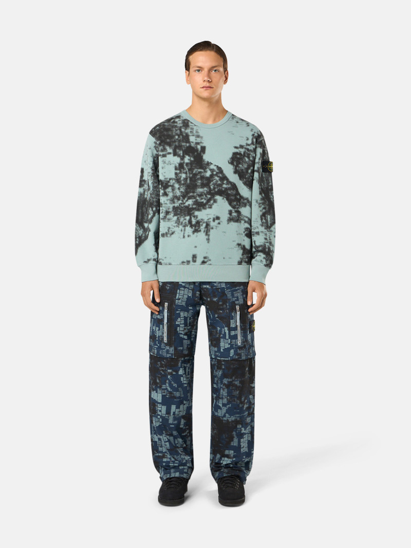 Stone Island 669E3 CAMOUFLAGE ORGANIC COTTON DIAGONAL FLEECE outlook