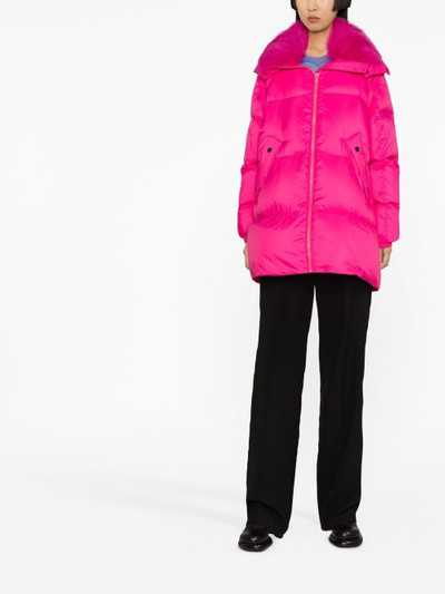 Yves Salomon fur-lined padded coat outlook