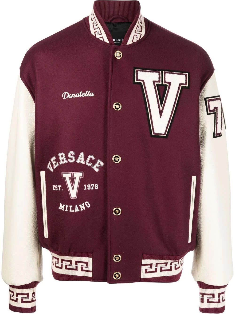 retro-style varsity jacket - 1