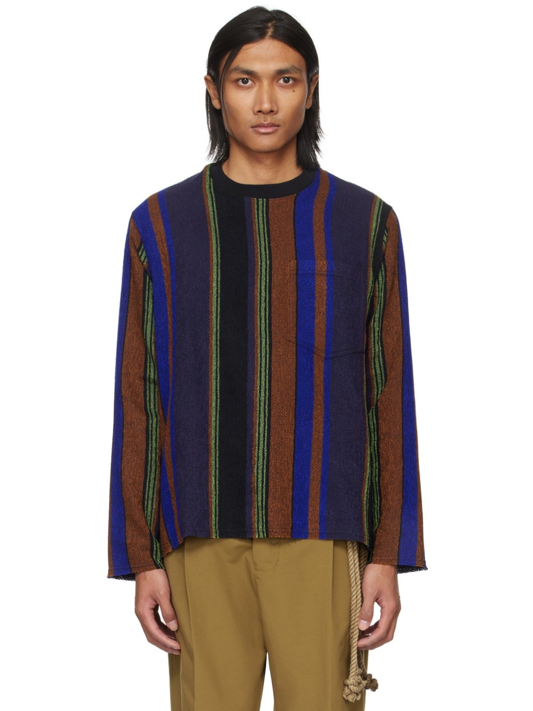 Multicolor Striped Sweatshirt - 1