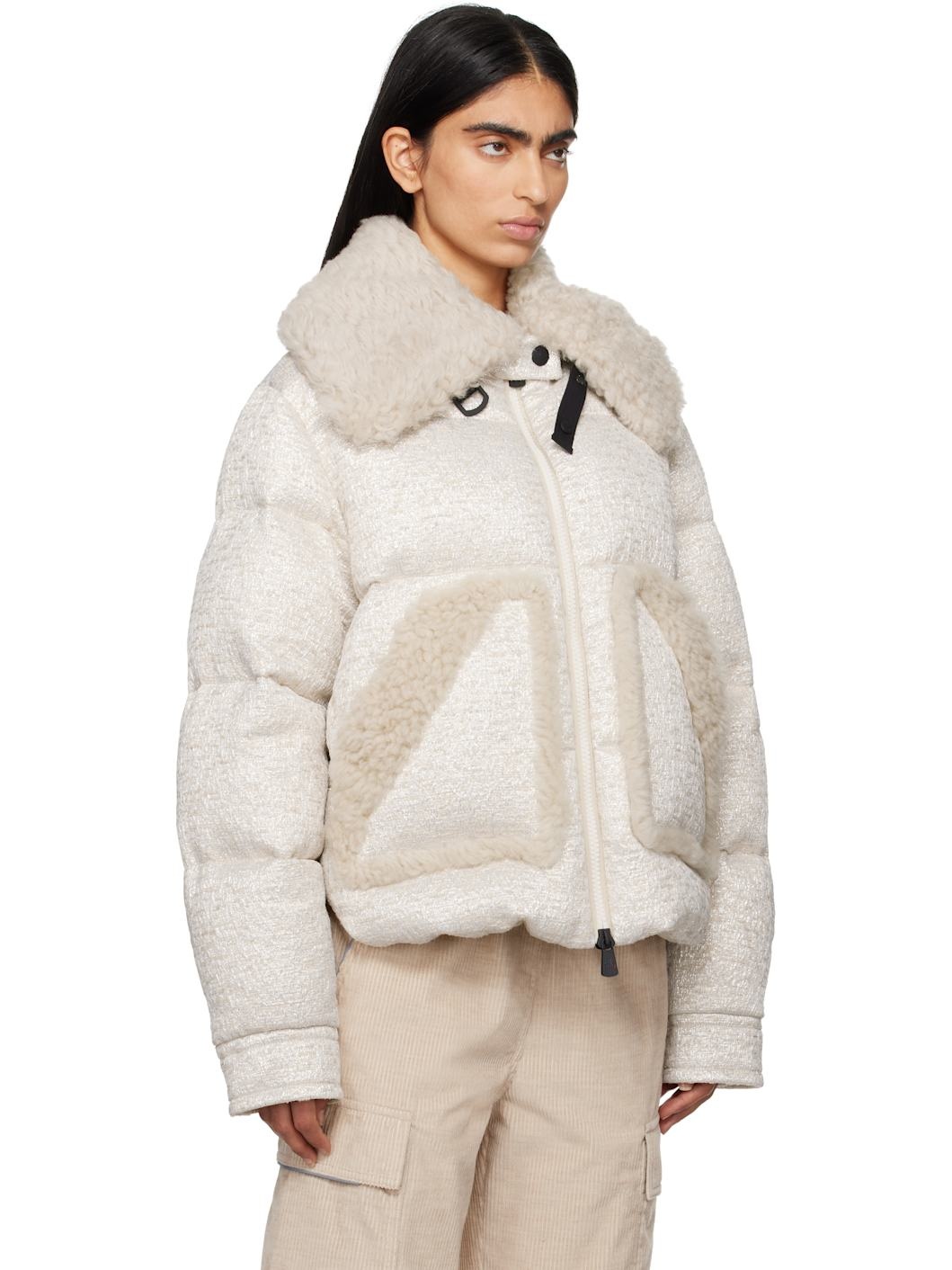 Beige Stowe Down Jacket - 2