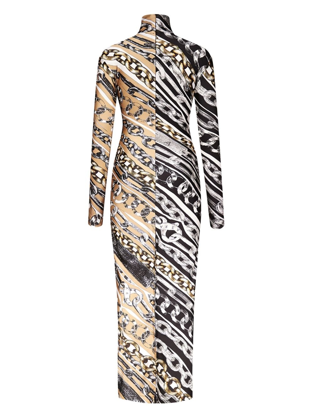 chain link-print dress - 6