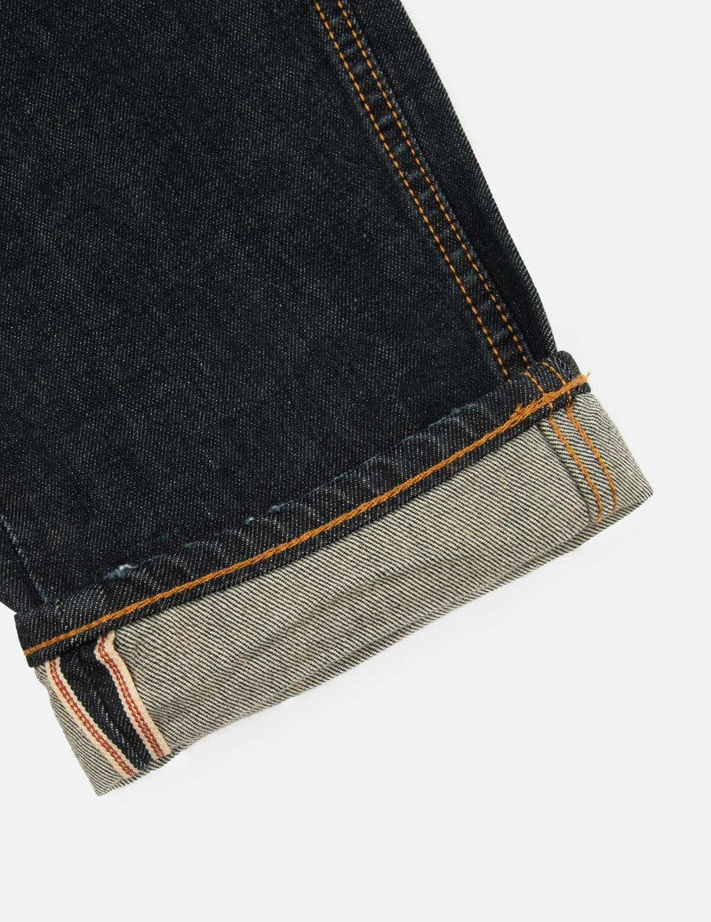 SEAGULL AND KAMON EMBROIDERY MULTI-POCKET CARROT FIT DENIM JEANS #2017 16