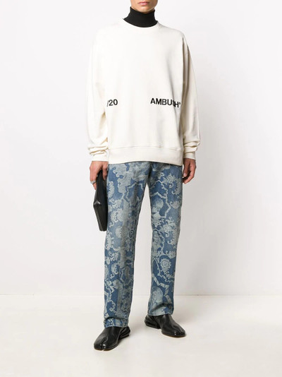 Ambush embroidered logo sweatshirt outlook