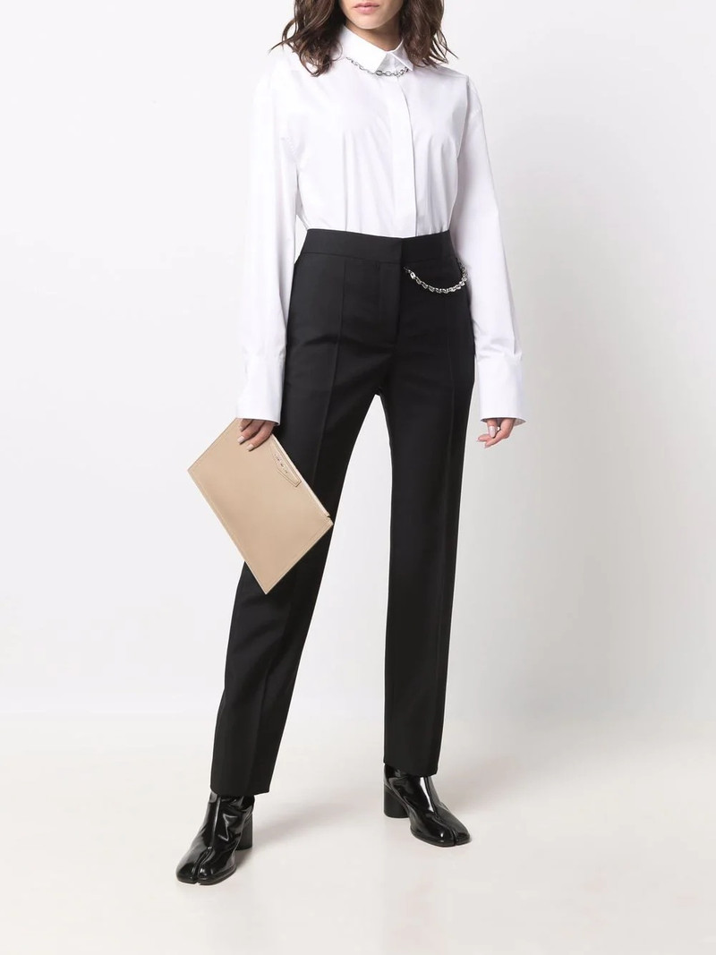 Givenchy chain-detail tailored trousers outlook