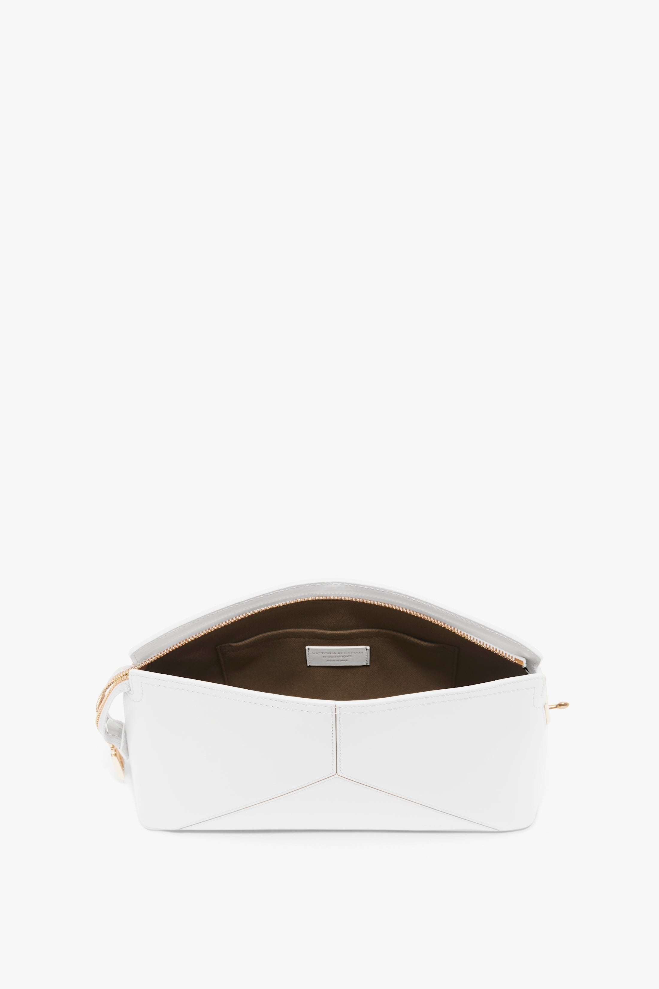 Exclusive Victoria Clutch Bag In White Leather - 5