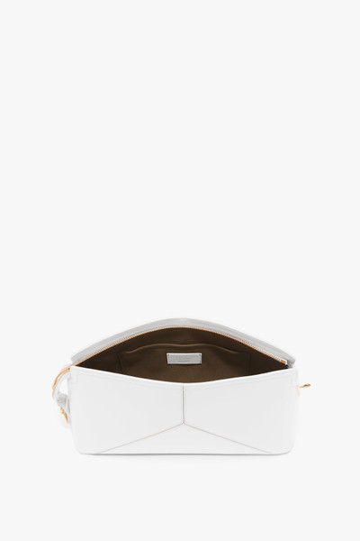 Victoria Beckham Exclusive Victoria Clutch Bag In White Leather outlook