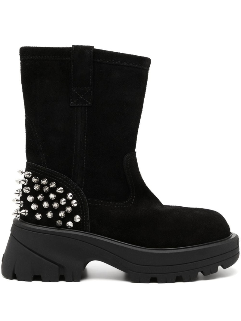 75mm studded suede boots 1