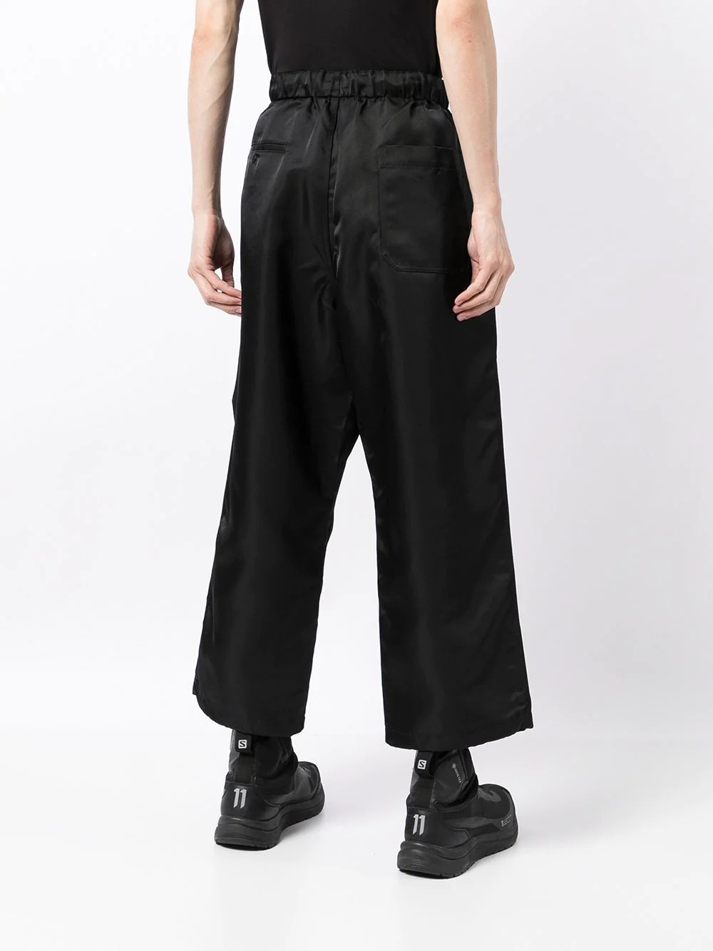 buckle-detail straight trousers - 4