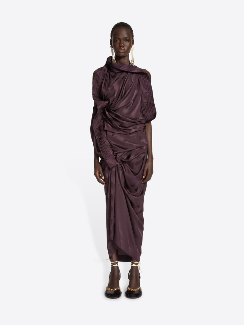 Dries Van Noten DRAPED SILK DRESS outlook