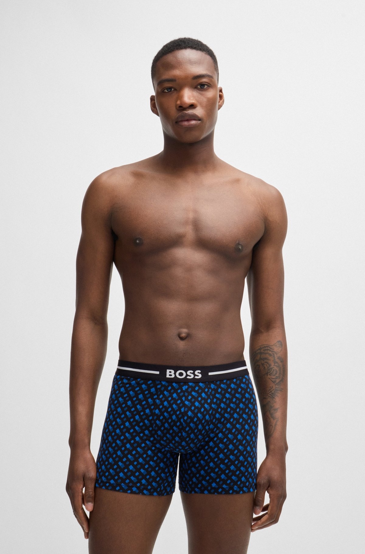 THREE-PACK OF STRETCH-COTTON BOXER BRIEFS - 2