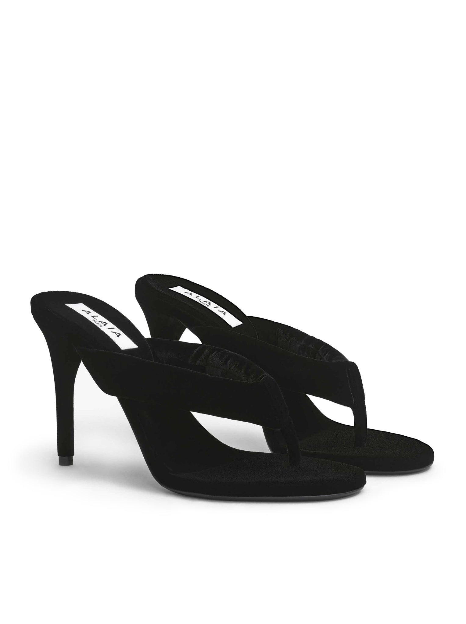 VELVET HEEL FLIP-FLOPS MULE - 2