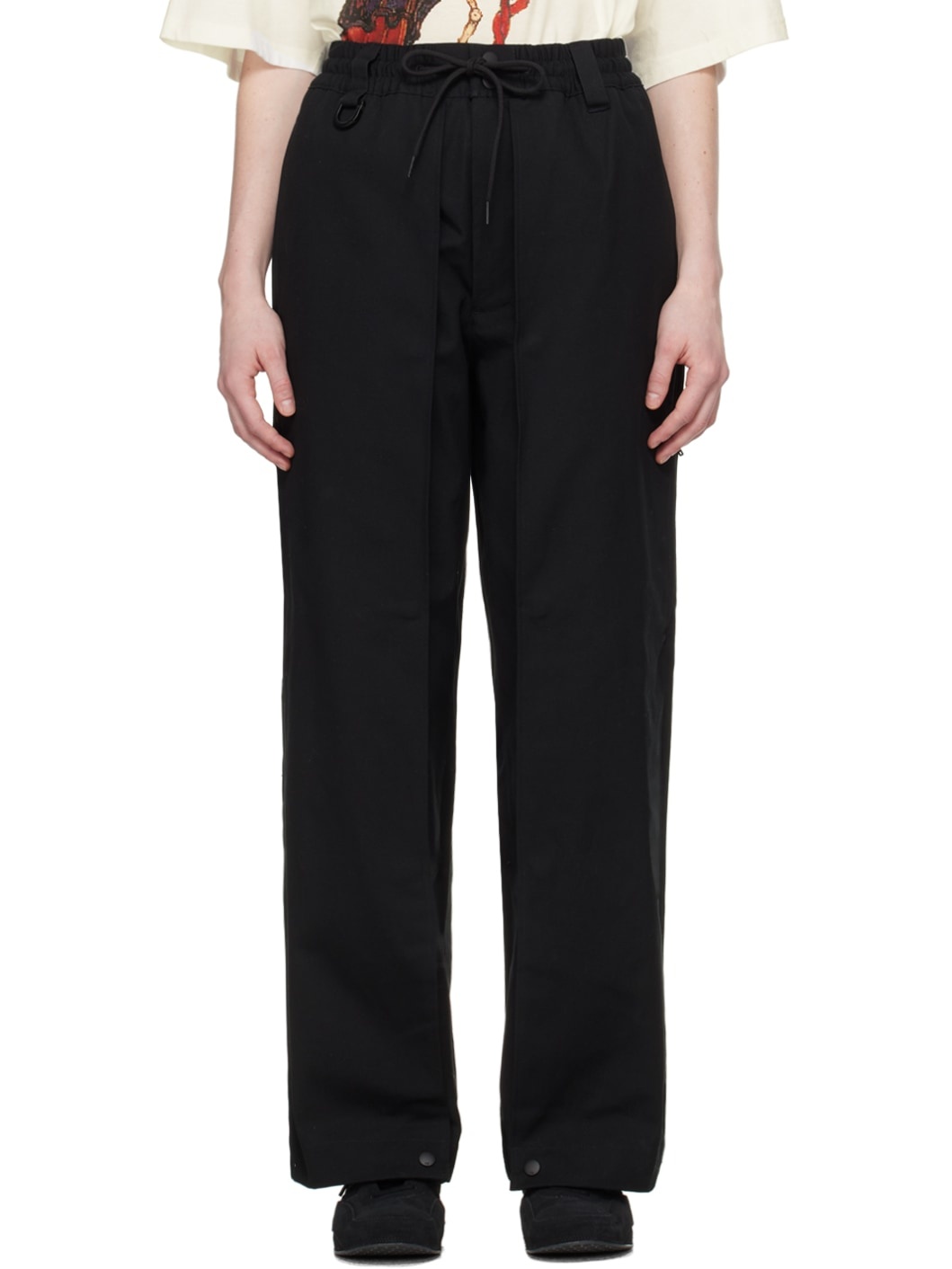 Black Layered Trousers - 1