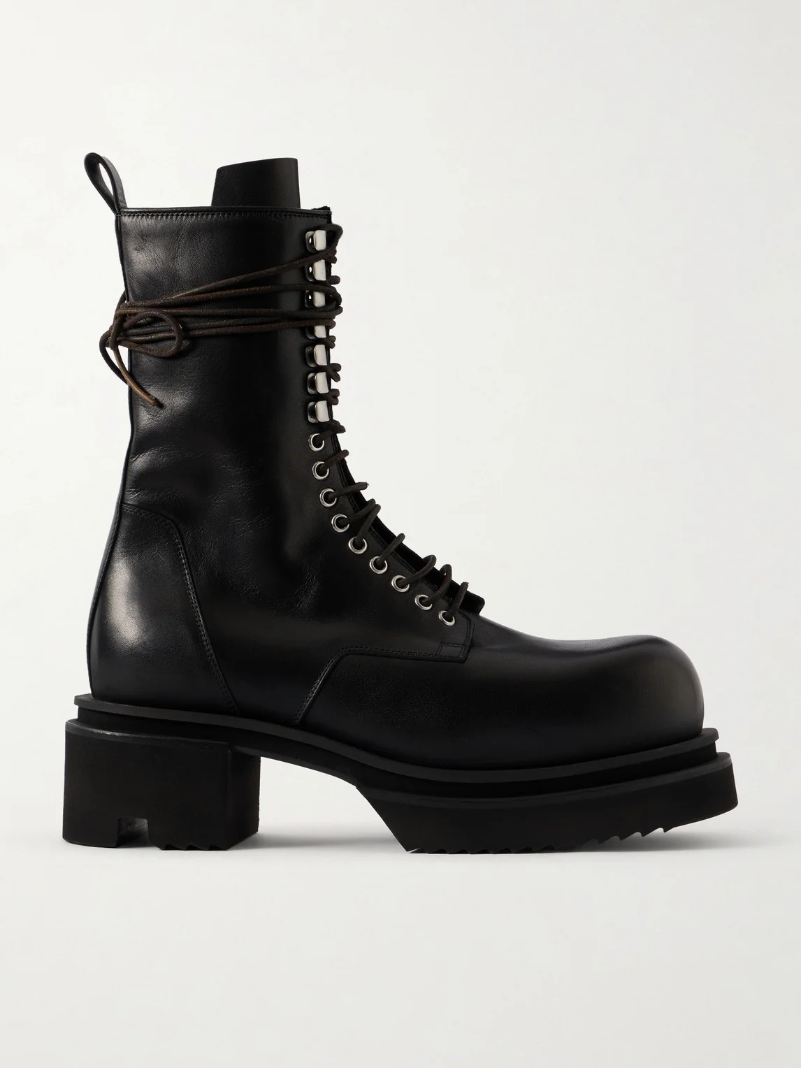 Bogun Leather Lace-up Boots - 1